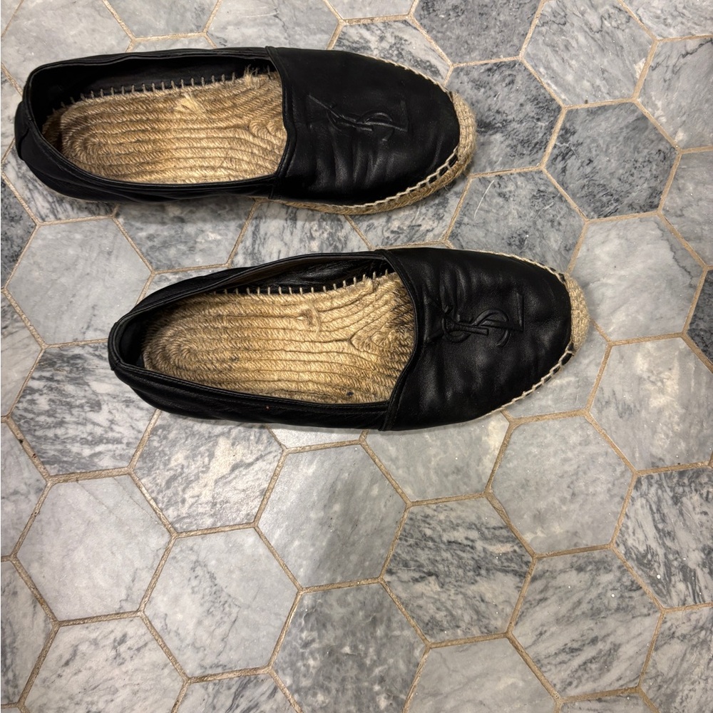 Yves Saint Laurent Black Espadrilles